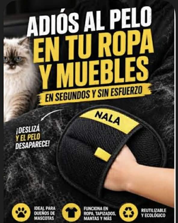 Manopla quita pelos mascota